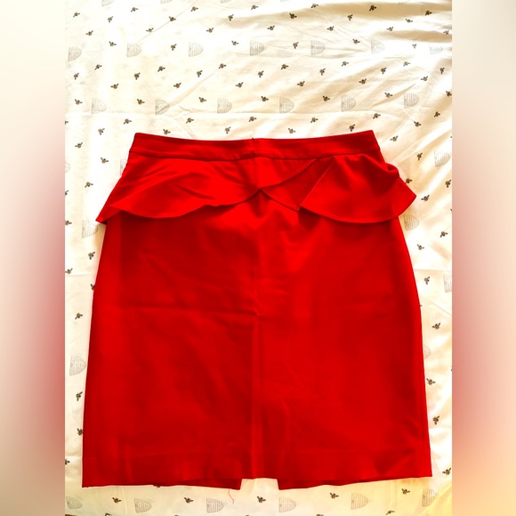 Express red peplum waist Skirt for a retro look - Picture 1 of 6